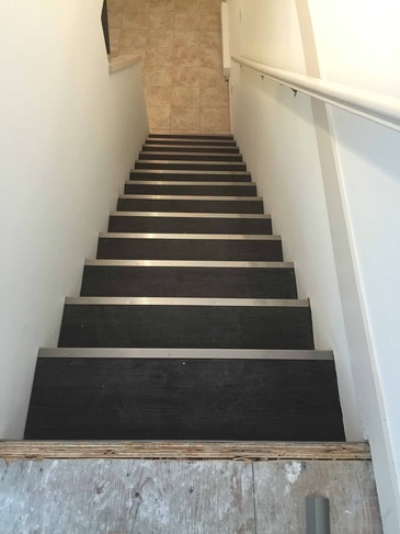 Hardwood Staircase Installation by DMC Surfaces Outlet - Flooring Store Port Coquitlam BC