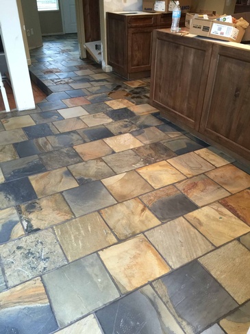 Natural Stone Flooring Installation Mission BC by DMC Surfaces Outlet