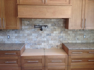 Natural Stone Kitchen Backsplash Tiles Burnaby - DMC Surfaces Outlet