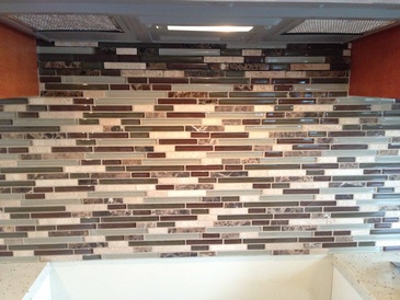 Modern Mosaic Backsplash Tiles Maple Ridge by DMC Surfaces Outlet