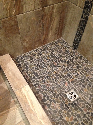 Natural Stone Bathroom Backsplash Tiles Belcarra by DMC Surfaces Outlet