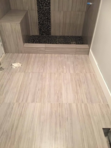 Bathroom Ceramic Flooring Coquitlam by DMC Surfaces Outlet