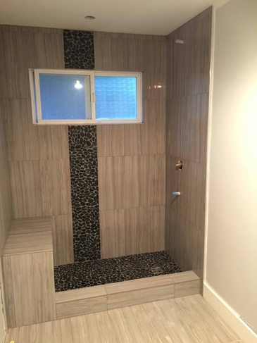 Modern Bathroom Backsplash Tiles Installation Services by DMC Surfaces Outlet