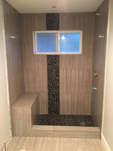 Bathroom Ceramic Backsplash Tiles Installation White Rock by DMC Surfaces Outlet